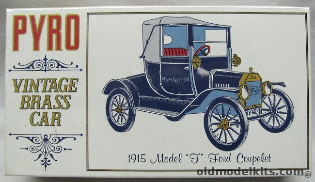 Pyro 1/32 1915 Model T Ford Coupelet - Vintage Brass Car, C451-125 plastic model kit